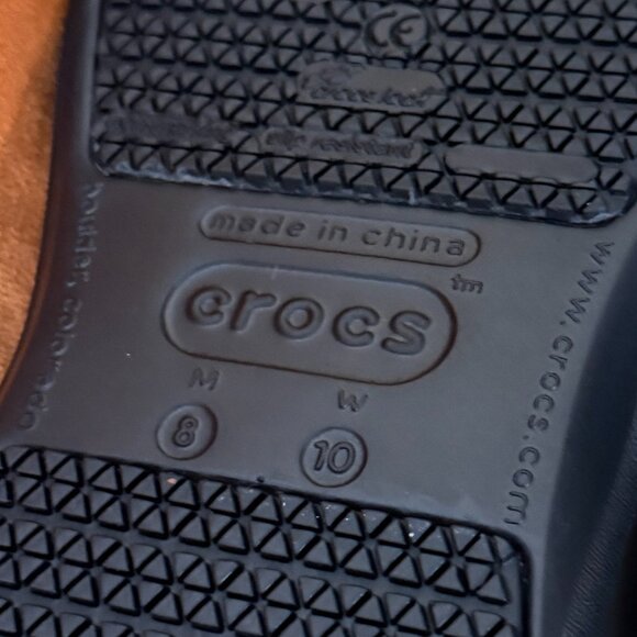 New With Tags Black Bistro CROCS Work Clogs Mens 8 Women's 10 USA Shoes - Picture 4 of 12